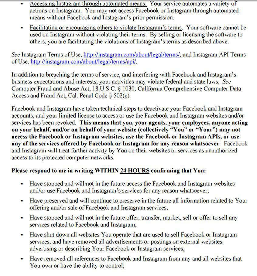 инстаграм закрывает сервисы мл