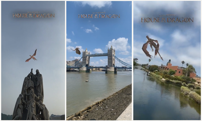 Snapchat и HBO Max запустили промо сериала «Дом Дракона».