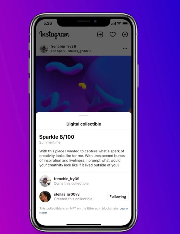 Instagram запускает тест NFT в СШАПока в ограниченном режиме.NFT в централизован…