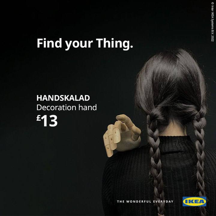 IKEA в Великобритании отличную ситуативку сделала (Отсылка к сериалу Уэнсдей) Во…