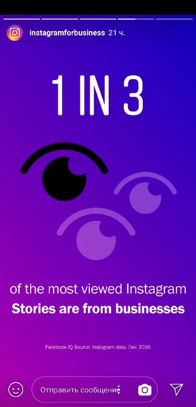 Как бизнес использует Stories. Ещё немного статистики от Instagram….