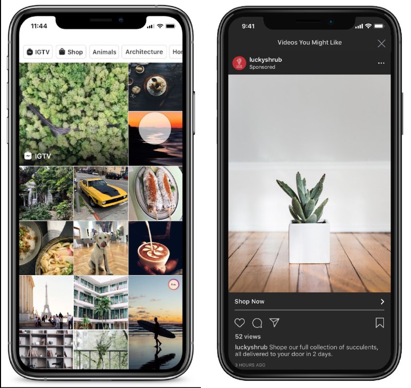 Instagram представил рекламу в рекомендованном, «Explore-вкладка». В своём блоге…