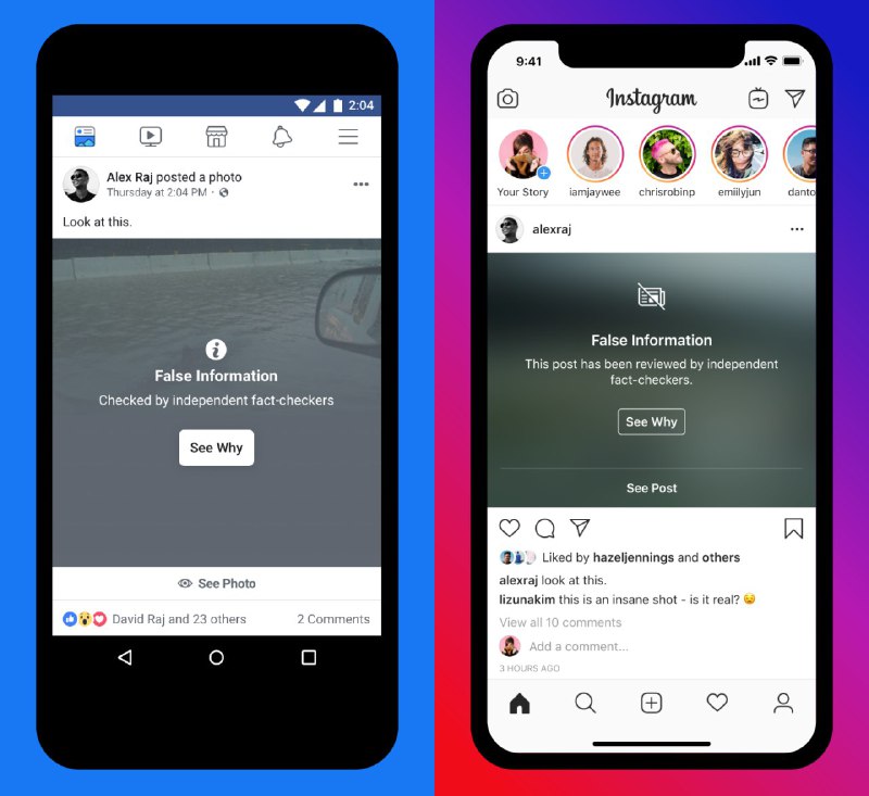 Instagram и Facebook внедряют «институт фактчекинга» и проверки информации. Толь…