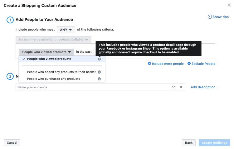 Facebook добавил новый тип индивидуализированной аудитории — Shopping, для сбора…