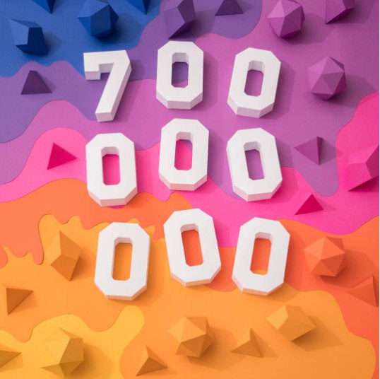 700 000 000 активных пользователей в Instagram! Отметку в 600 млн Instagram взял…